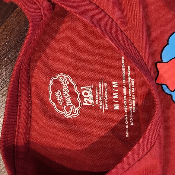 The Simpsons Christmas Men's Long Sleeve Shirt front and sleeve hits Cotton - Picture 4 of 6